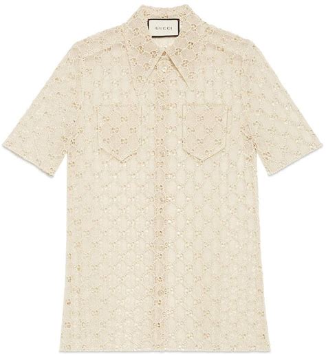 gucci macrame shirt|Gucci Tops & Shirts for Women .